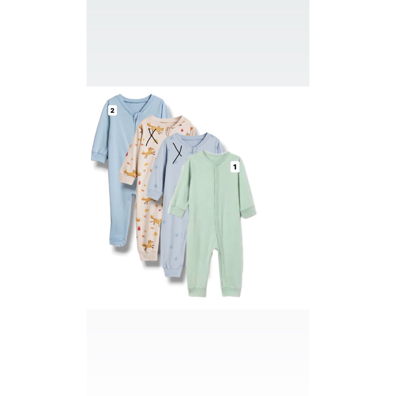 sleepsuit bayi / baju tidur bayi branded h*m