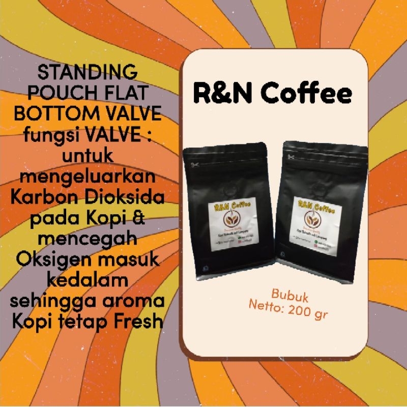 

R&N Coffee Robusta Lampung grade A bubuk netto 200 gr