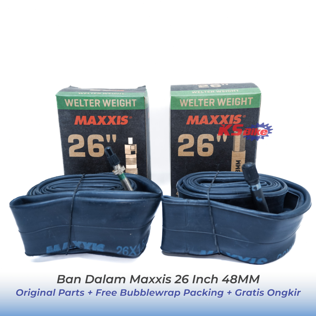 Ban Dalam Sepeda Maxxis 26 Inch x 1.50 1.75 1.90 1.95 2.10 2.125 2.20 2.25 2.30 2.35 2.40 2.45 Penti
