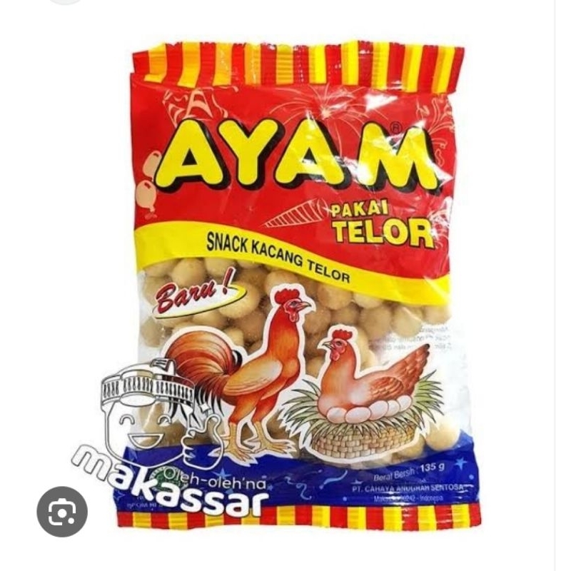 

Kacang AYAM Pakai Telor 135 Gram Snack Kacang Telor || Oleh Oleh Khas Makassar