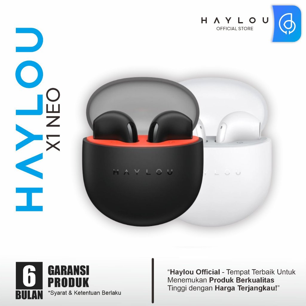 HAYLOU X1 NEO TWS Bluetooth 5.3 Headset Earbuds IPX4 Lightweight USB C
