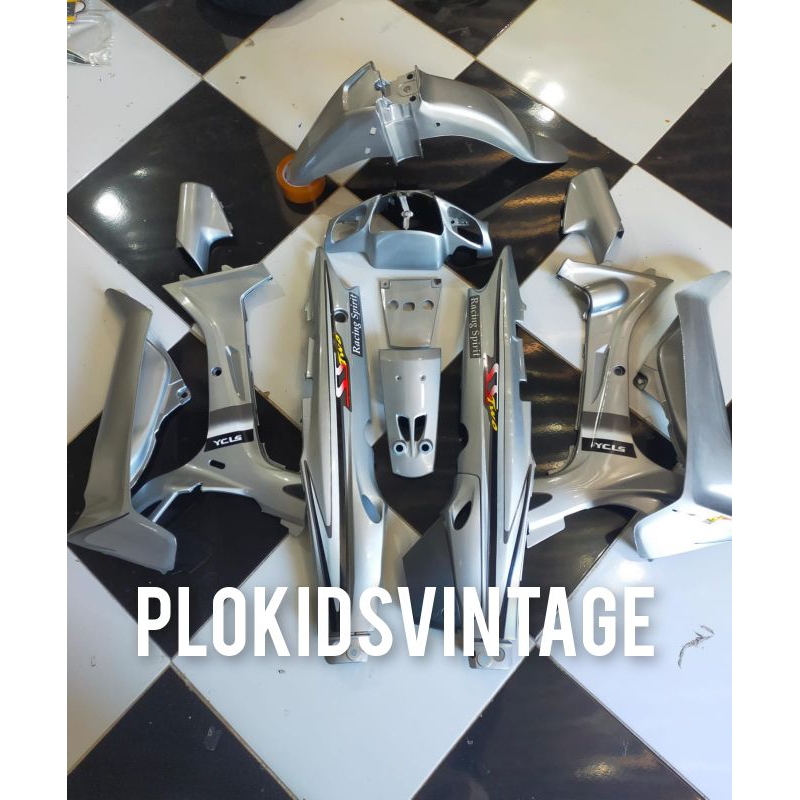 COVER BODY FULL HALUS YAMAHA FIZR SS TWO SILVER