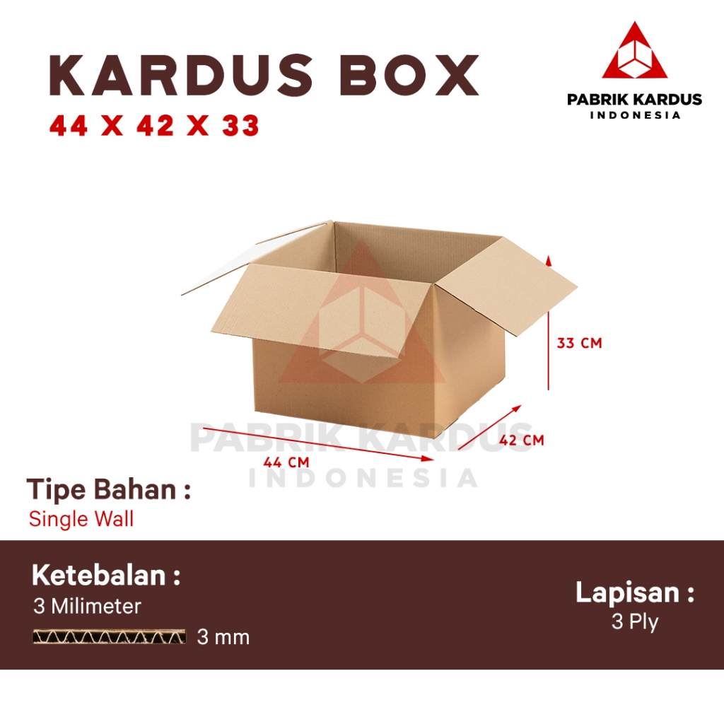 

Dus Pindahan Single Wall 44x42x33 Polos