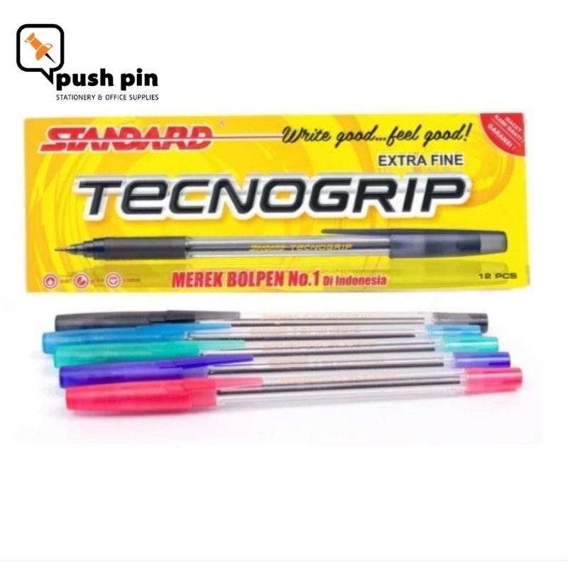 

STANDARD PEN PENA PULPEN TECNOGRIP 12 PCS / 1 LUSIN