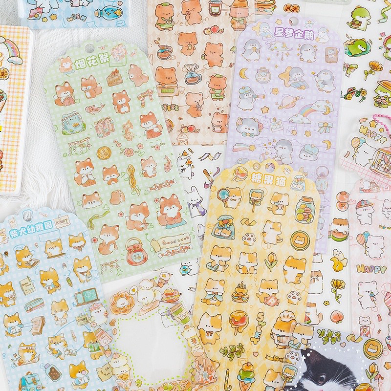 

[B437] Sticker Bronzing Binatang Lucu Murah Meriah