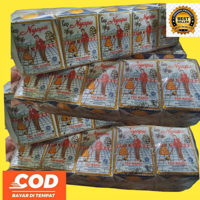 

Teh wangi Tubruk cap Nyapu satu Slop isi 10 berat 40 gr