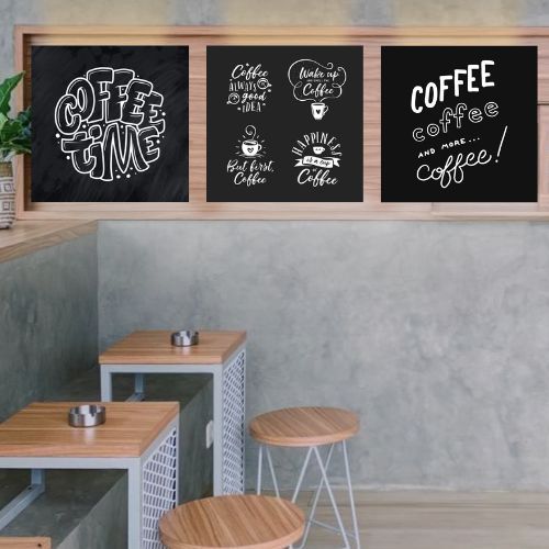 Hiasan Dinding Quotes Coffee Dekorasi Dapur Pajangan Rumah Poster Kayu Pajangan Kayu Papan MDF