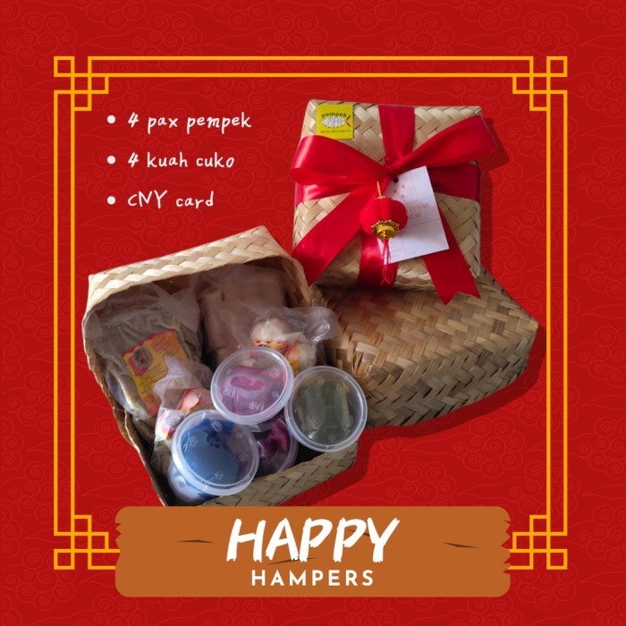 

HAMPER IMLEK -PARSEL IMLEK -KADO IMLEK-HADIAH IMLEK PEMPEK PAKET HAPPY HAMPERS 4 PAX