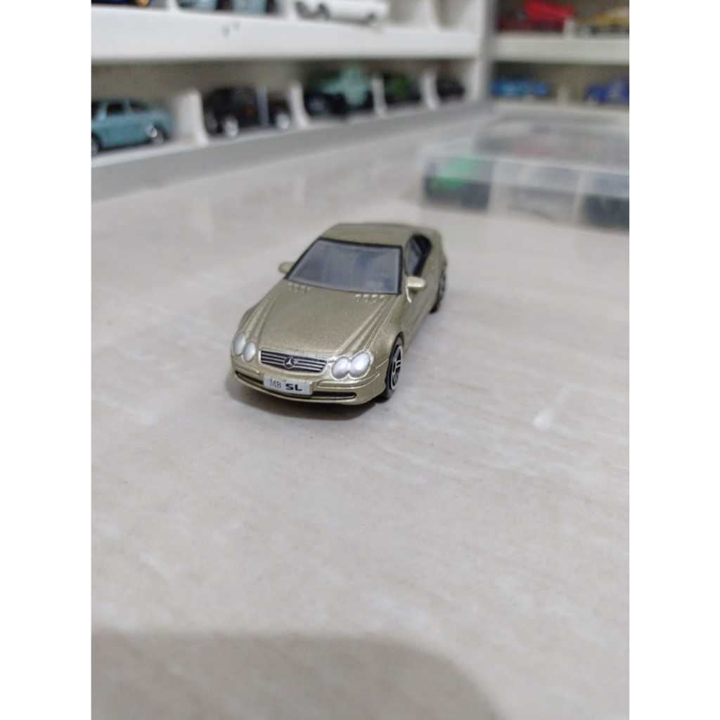 realtoy Mercedes benz sl coupe gold seukuran hotwheels loose rare