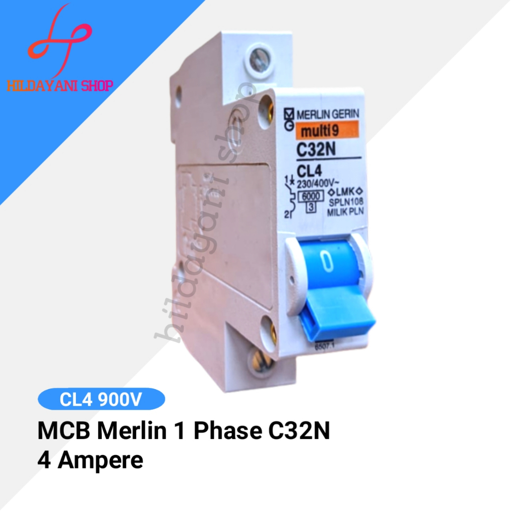 MCB MERLIN GERIN 4 AMPERE CL4 900W ORI