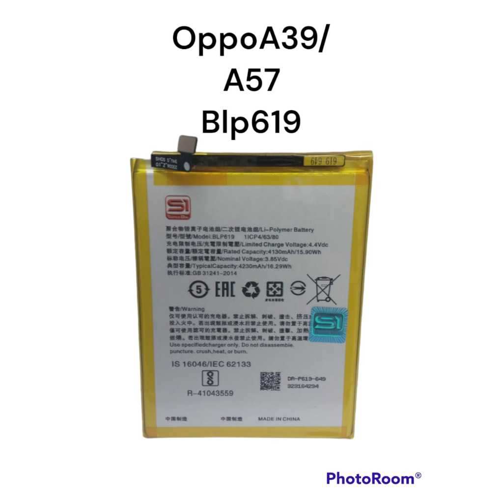 BATERAI DOUBLE POWER OPPO A39 / A57 BLP 619 / BATRE OPPO A39 A57 BLP619