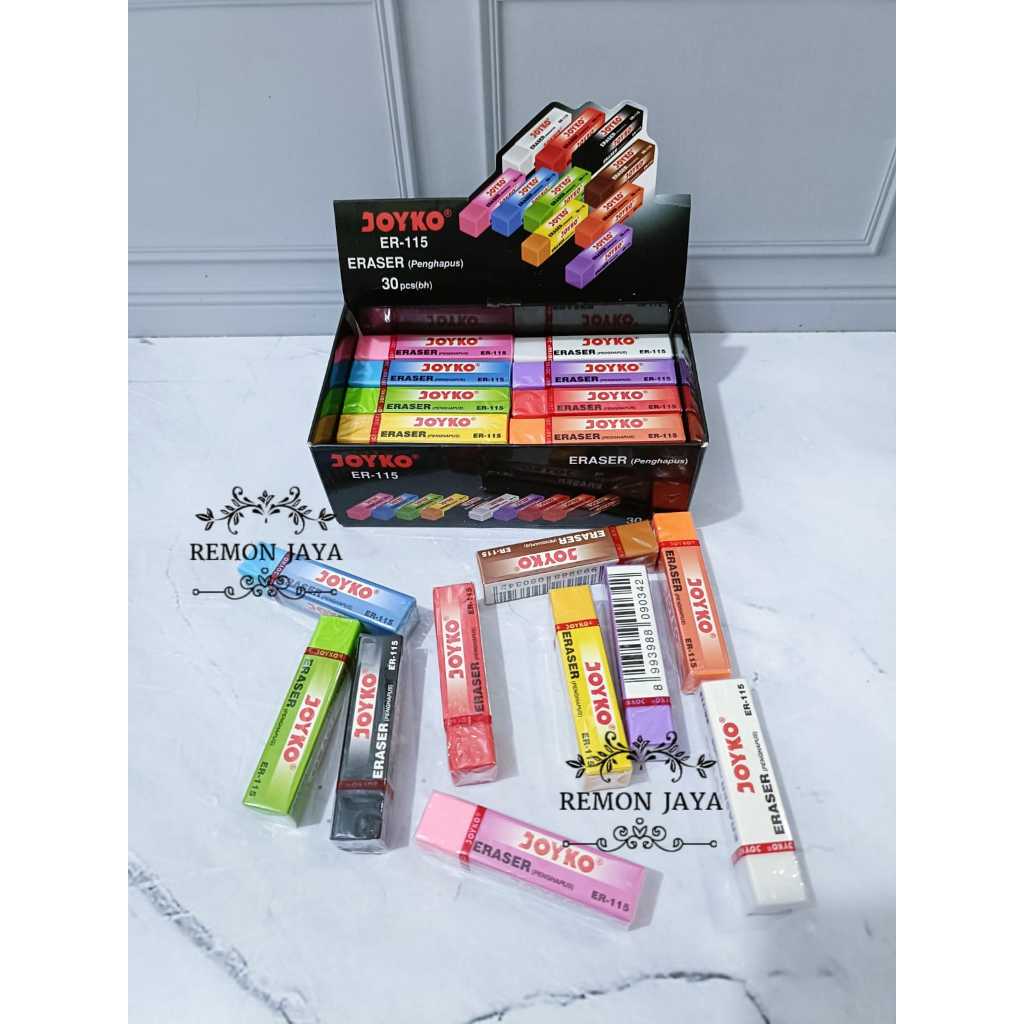 

PENGHAPUS JOYKO ER-115 ERASER / UKURAN TANGGUNG ECER ISI 15-10-5 PCS