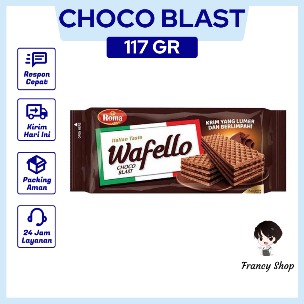 

Wafello Wafer Italian Choco Blast 6x117 gr 1 Box