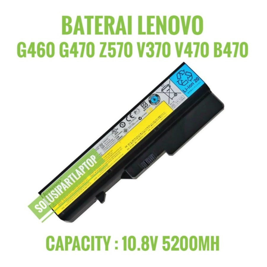 Baterai Laptop Lenovo IdeaPad G460 G465 G470 G475 B470 B475 Z460 V370 V470