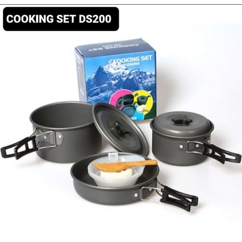 COOKING SET DS-200 panci set alat masak outdoor