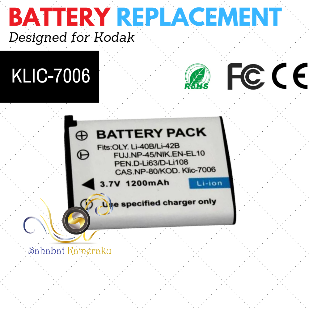 Baterai Kodak Easyshare M22 M23 M200 M215 MD30 M522 M530 M531 M532 M550 M552 M575 M577 M580 M583