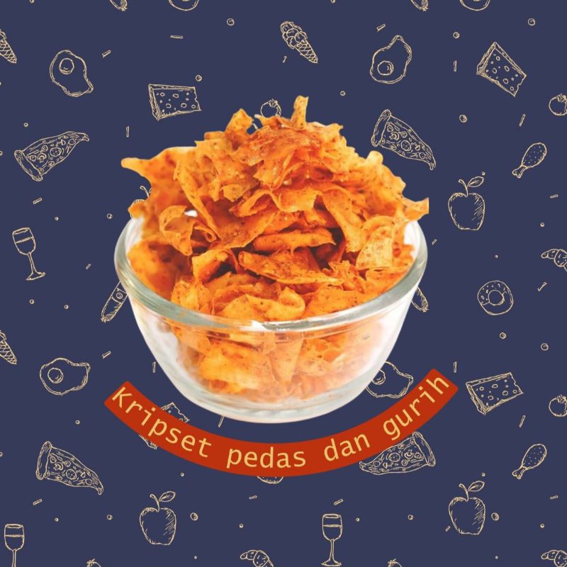 

kripset Pedas dan Gurih isi 250gram