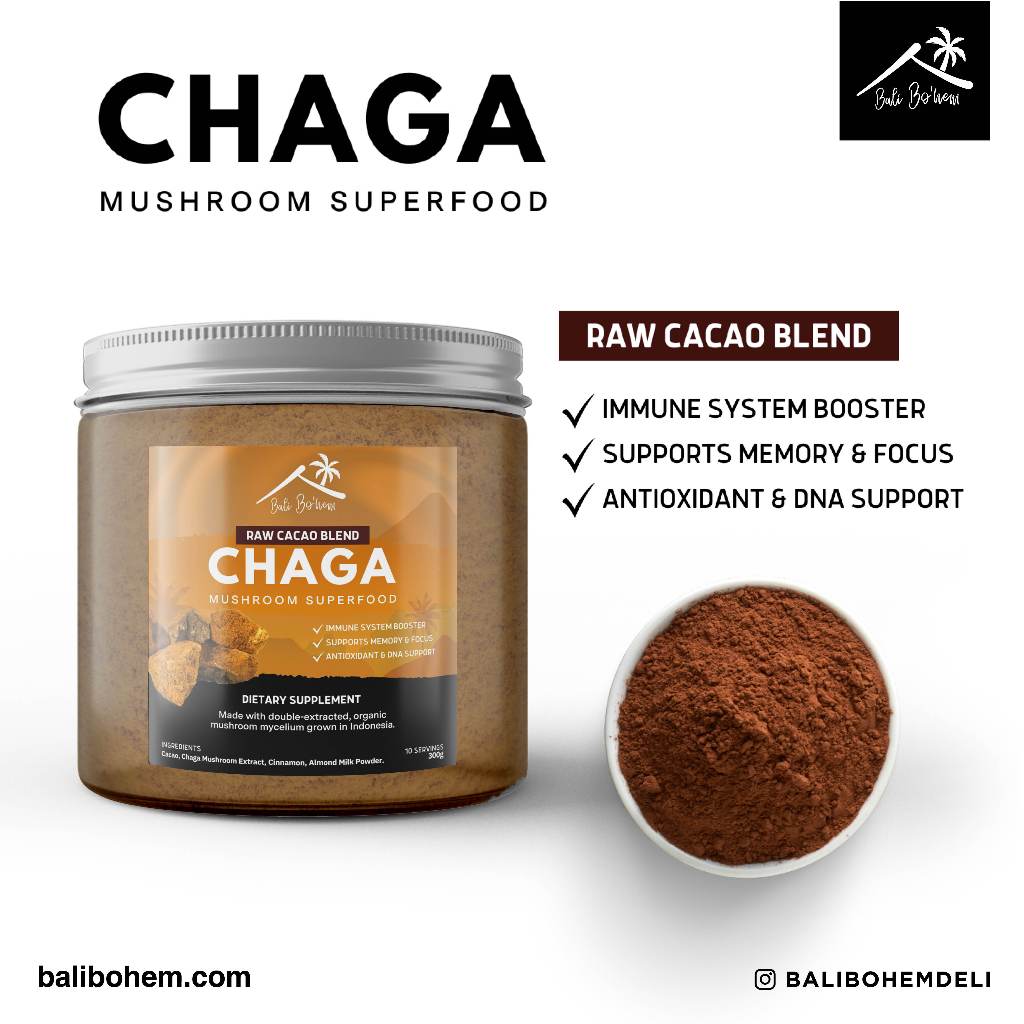 

Chaga & Cacao Mix - Superfood Powder (botol) 300g