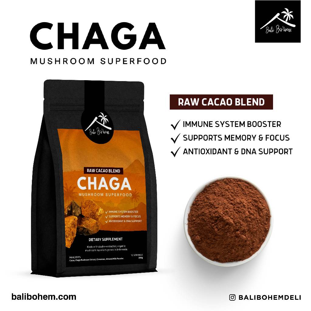 

Chaga & Cacao Mix - Superfood Powder (pouch) 300g
