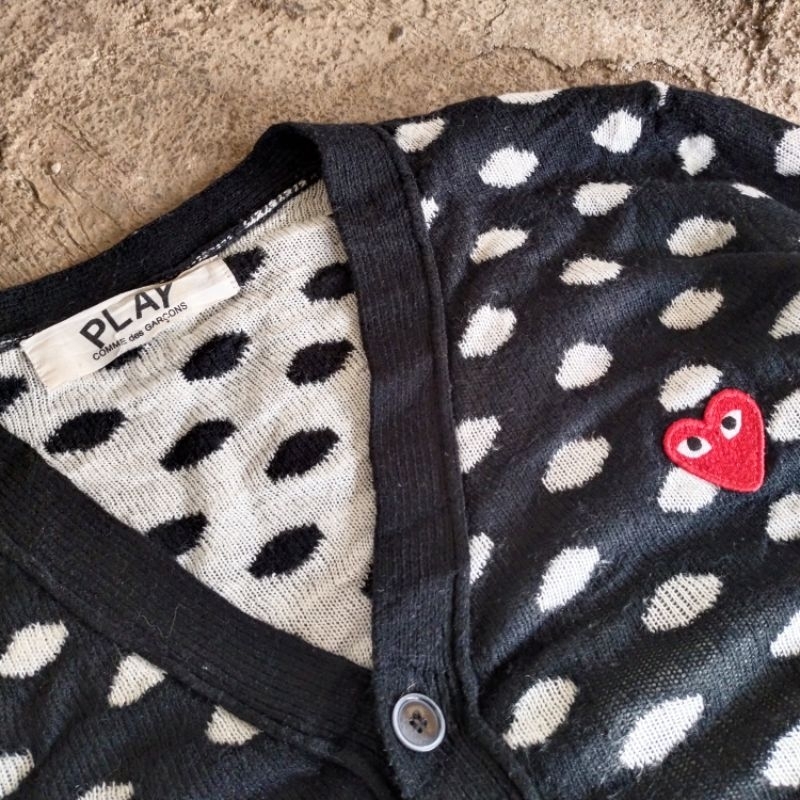 Cardigan comme des garcons play