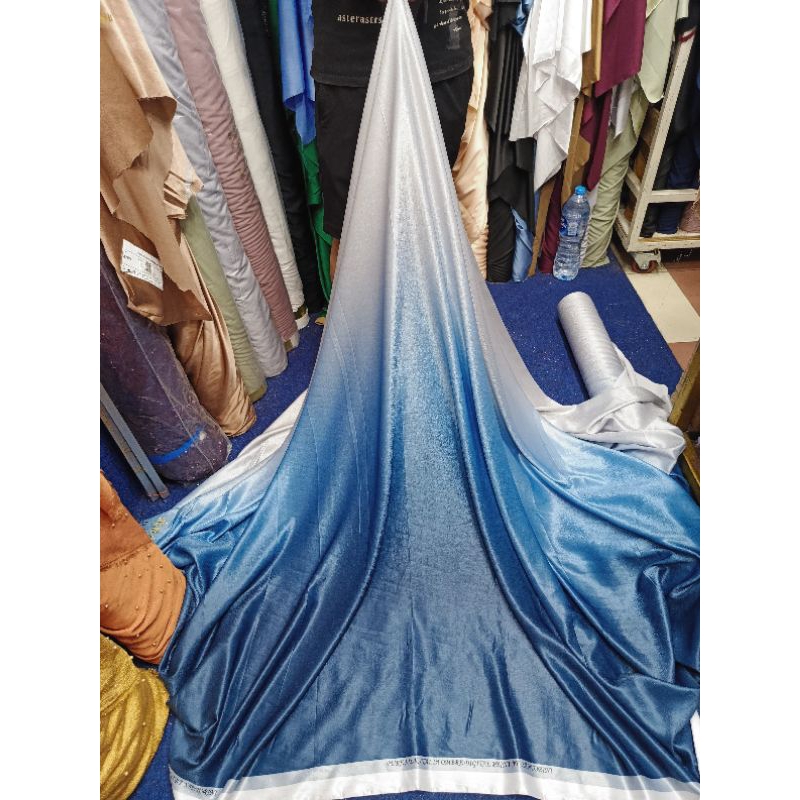 Kain Santorini Ombre Gradasi | Kain Gradasi Adem Lembut