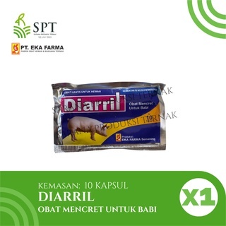 EKA FARMA DIARRIL BABI 10 KAPSUL OBAT MENCRET BABI
