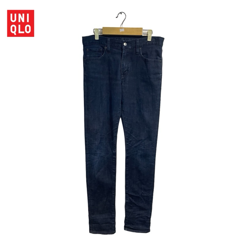 Celana Panjang Jeans Pria Brand UNIQLO UJ Second Thrift Preloved Original