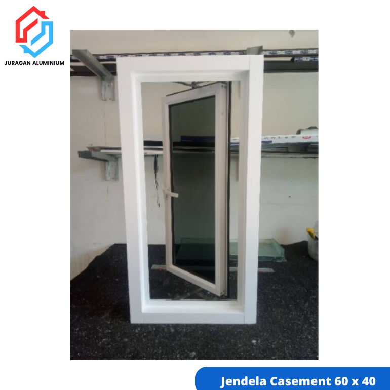 Jendela Aluminium Casement ukuran 60 x 40