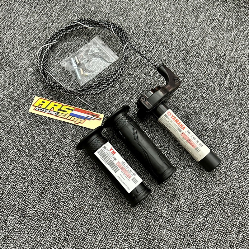 Paket Gas Spontan YZ Kabel Serat + Handgrip Yamaha Honda Universal Motor Gas Spontan YZ Matic Bebek 