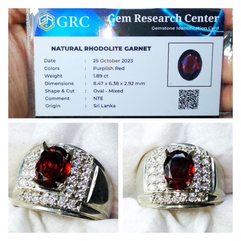 Natural Rhodolite Red Garnet Srilangka Asli High quality