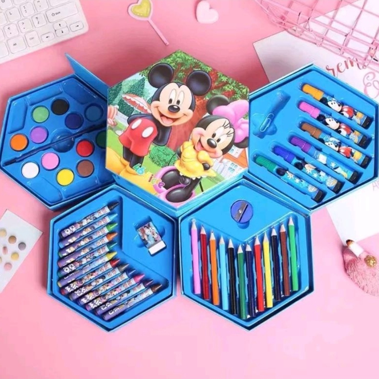 

el Keren.. CRAYON SET 46 PCS PENSIL WARNA LENGKAP CRAYON OIL ALAT MEWARNAI P0G