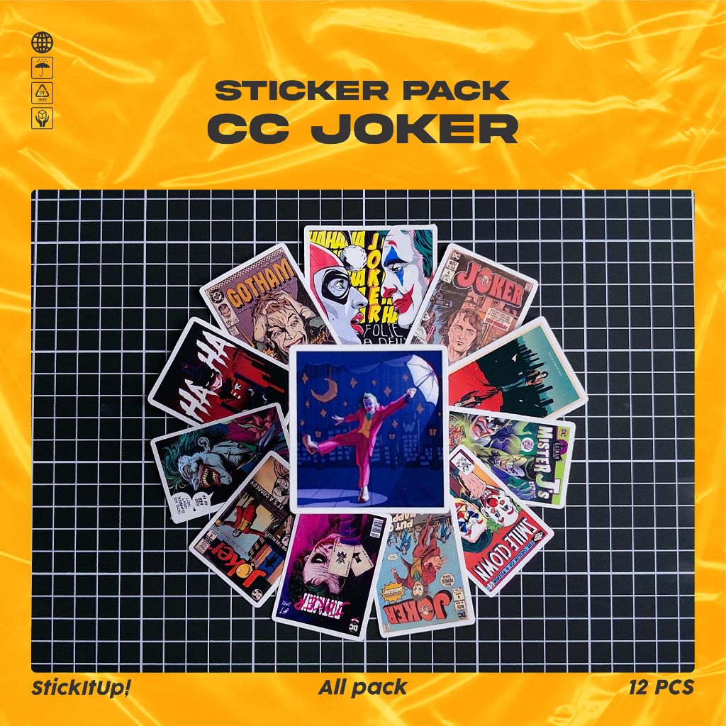 

COD✨ StickItUp Stiker Pack Poster Cover Comic Joker Vintage Colorfull Keren Untuk Koper Laptop Skateboard