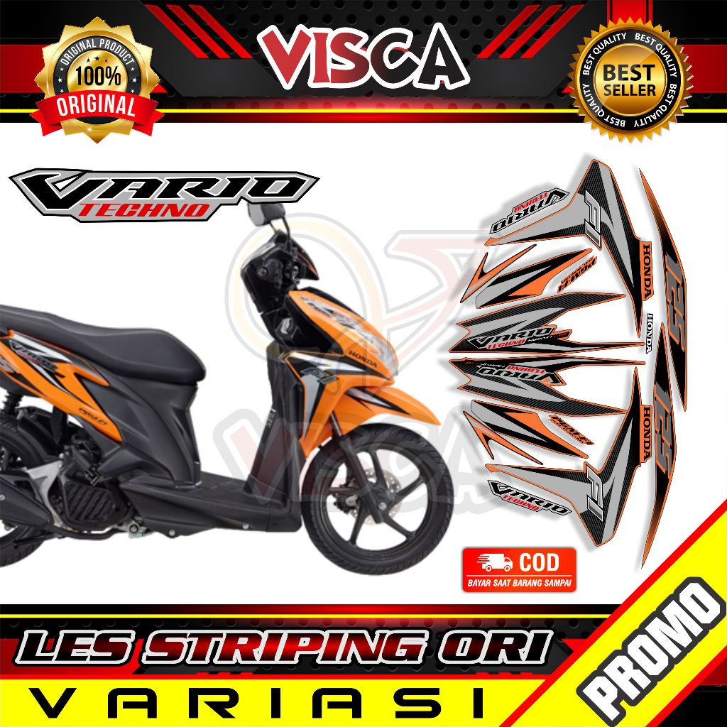 Stiker Motor Vario - Striping Vario TECHNO - Striping Vario 125 OLD - Striping Ori Vario 125 20212 -