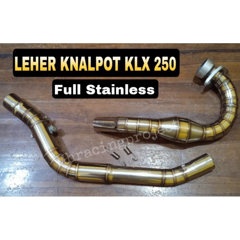 Leheran knalpot KLX 250 D-TRACKER 250 Full Stainless Leheran Knalpot Racing MhRacingProject