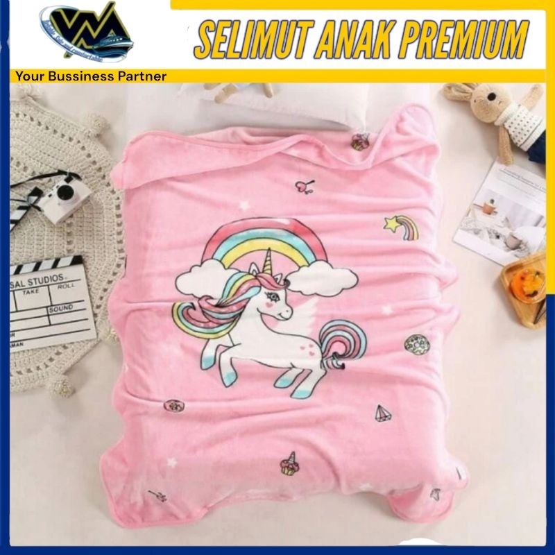 WMEDIA Selimut Anak Premium / Selimut Anak Kartun Disney