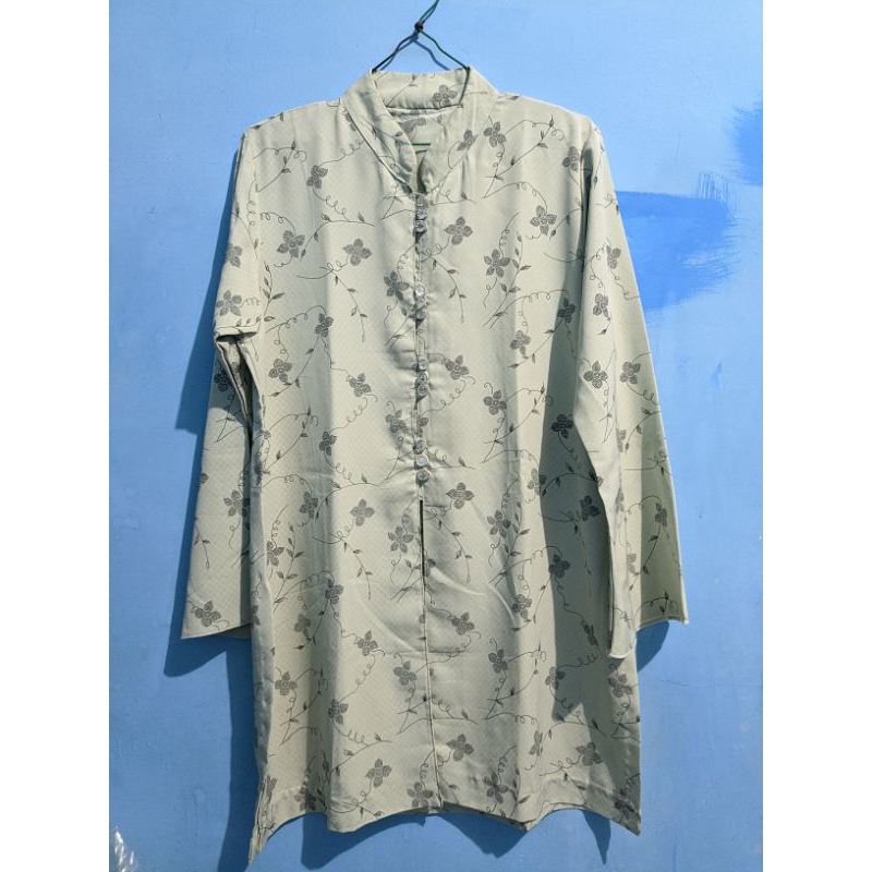 Long Tunik Motif Bunga