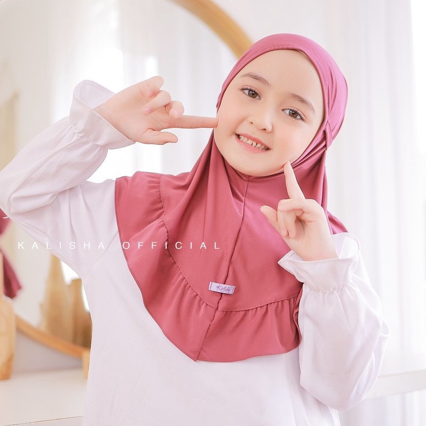 Hemat Banget IdT9f9E Hijab Anak Qinara Kerudung Jersey geblus Instan Premium By Kalishaofficial