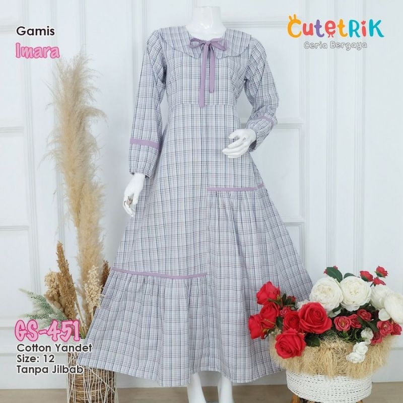 Baju Muslim Anak Perempuan 12 Tahun Gamis Anak Imara Cutetrik