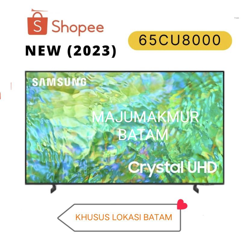 SAMSUNG 65CU8000 CRYSTAL 4K UHD SMART TV 65 INCH UA65CU8000 NEW 2023