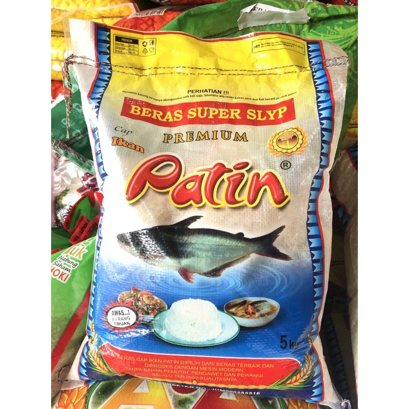 

BERAS 5KG MERK (PATIN , TP PREMIIUM , TP RAMOS)