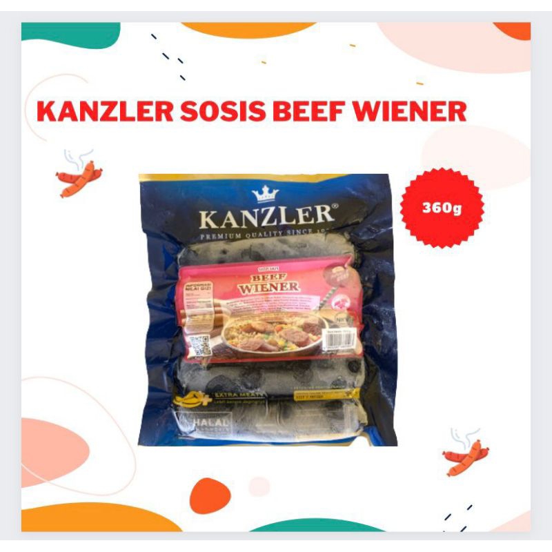 

KANZLER SOSIS BEEF WIENER 360GR