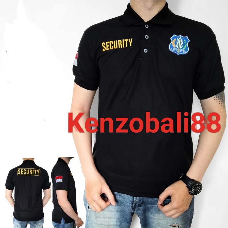 kaos polo kerah Security kaos Security bordir