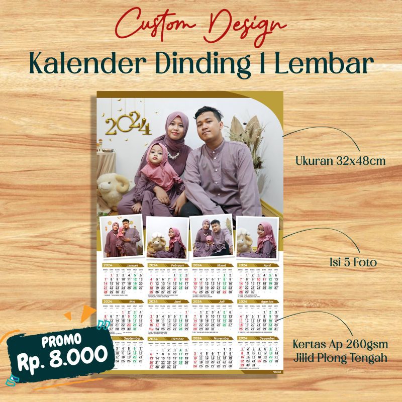 

kalender dinding custom 1 tahun