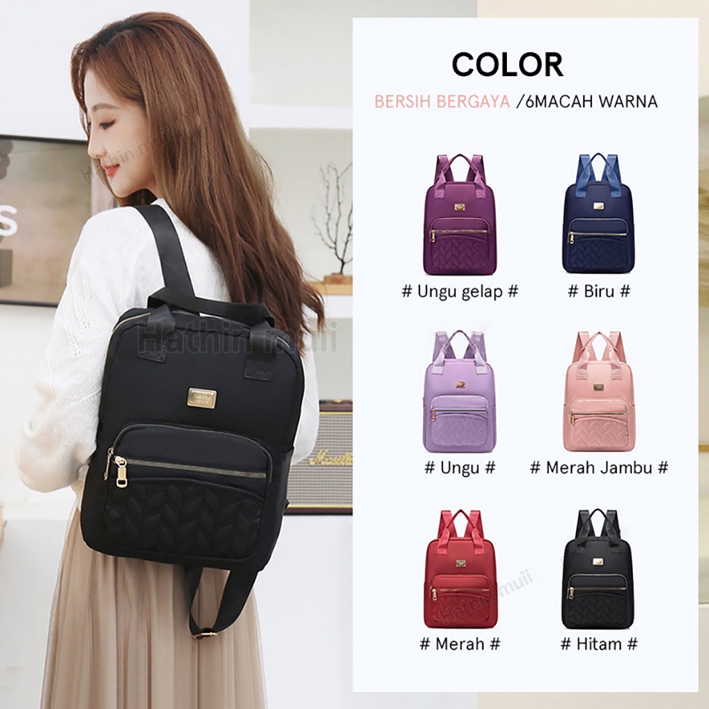 Hathin muii  X2286 tas ransel laptop 14 inch wanita BAG terbaru  merk tracker - Ransel Wanita -tas r