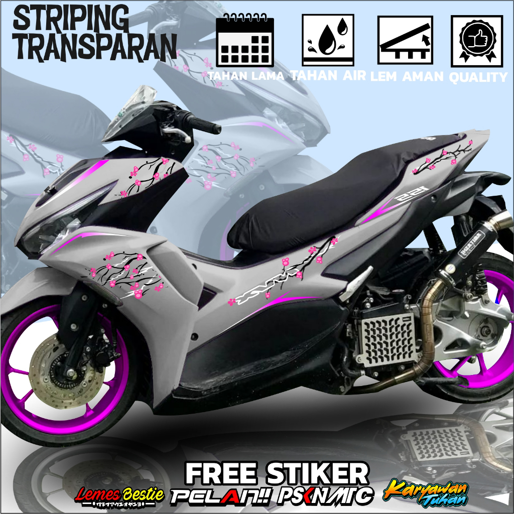 STRIPING AEROX 155 DTIKER NVX 155 VARIAN WARNA