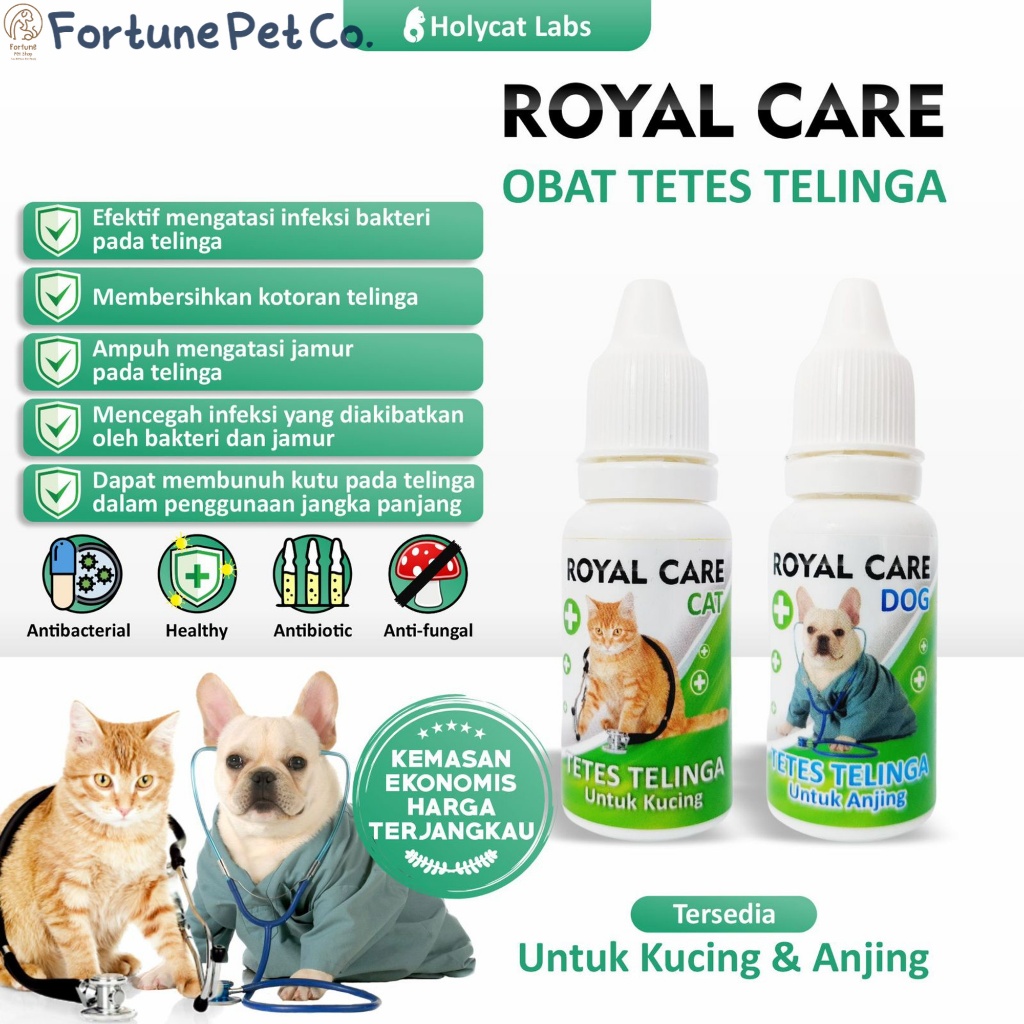 Royal Care Obat Telinga Anjing - Obat Anjing Congek Telinga