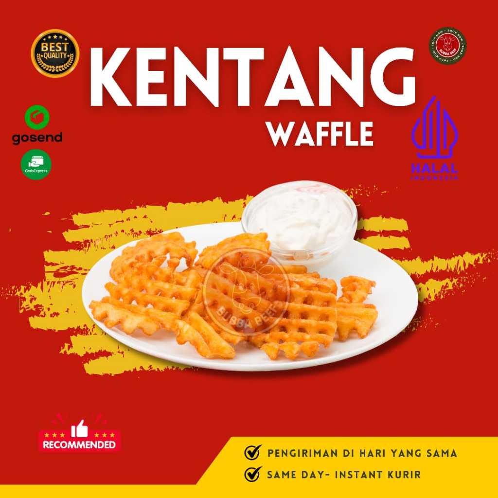 

Kentang Waffle 500gr | Kentang Goreng Frozen Waffle Cut 500g | French Fries Lamb Weston 500gr | Kentang Goreng McD500g