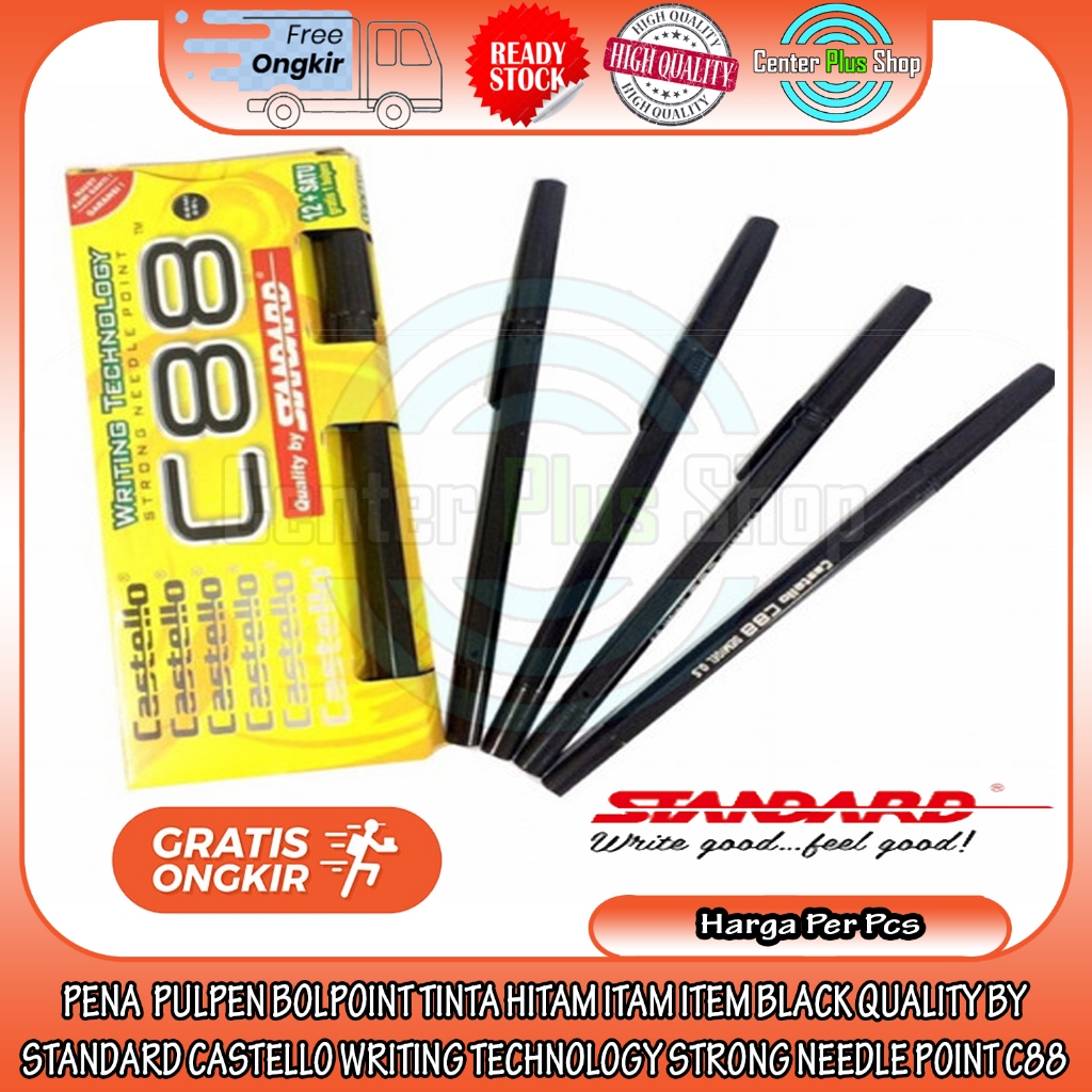 

Pena Pen Standard Pulpen C88 Warna Hitam Black Balpent Point Bolpoin Kantor Sekolah Balpen Mata Semi Gel 0.5 Lancip Luncip Ballpoint Balpoin Balpoint Bolpoin Bollpoint Tinta Alat Tulis Menulis Bolpain Perlengkapan Sekolah Per Pcs Satuan