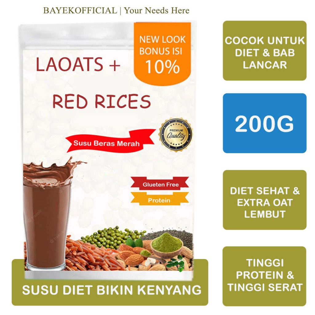 

Beras Merah Organik Oat Milk Low Fat Milk Susu Bubuk Rendah Kalori Penurun Berat Badan Obat Diet Laoats