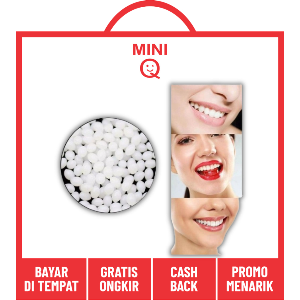 Penambal Gigi 250Butir - Temptooth Gigi Palsu 500 Butir - Temporary Tooth Repair Kit Denture Teeth 1000 Butir